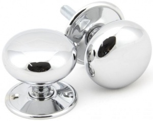 57mm Mushroom Mortice/Rim Door Knob Set